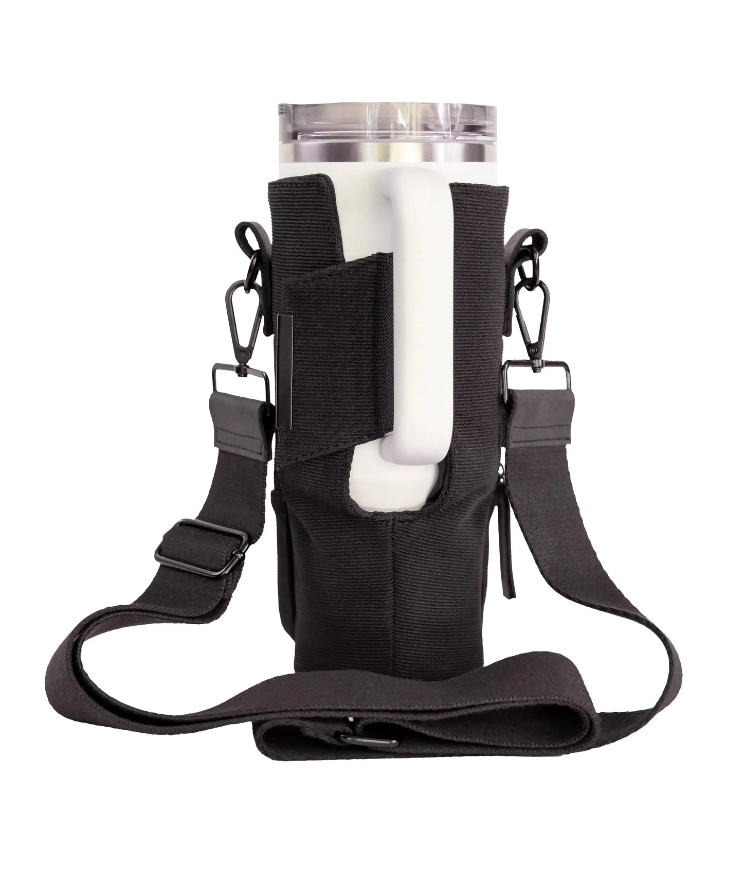 High quality water bottle purse for women who have active lifestyles. Accommodates both handled and no handle bottles up to 40oz.