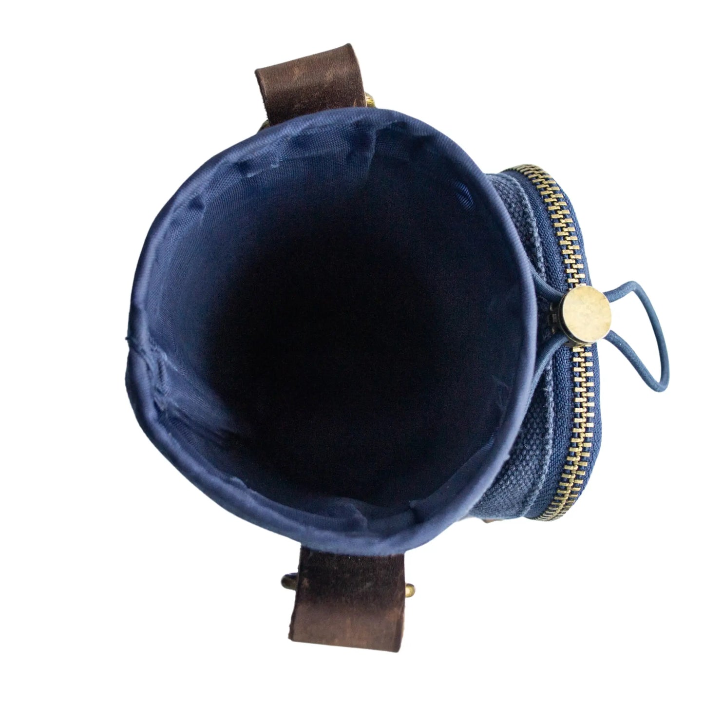 Cotton Canvas Water Bottle Bag - Midnight Blue Solly and Rue