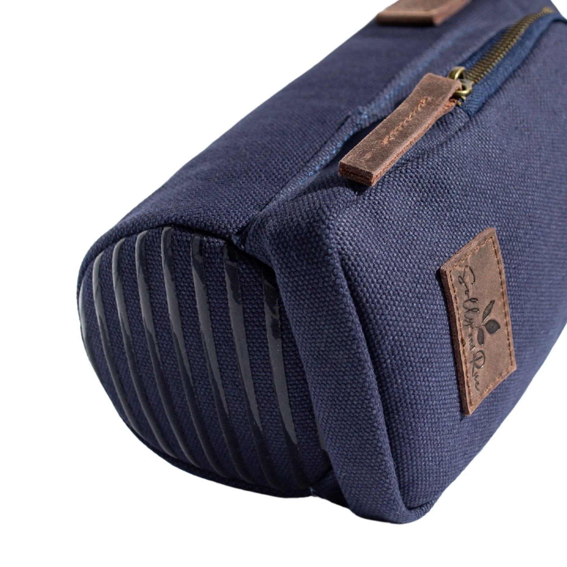 Cotton Canvas Water Bottle Bag - Midnight Blue Solly and Rue